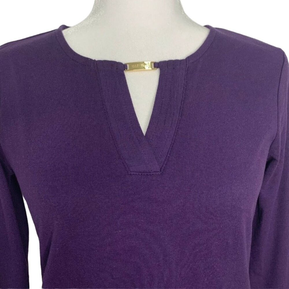 Ellen Tracy Women's Crew Neck Long Sleeve Sweaters Blackberry Size S Petite - Picture 3 of 10